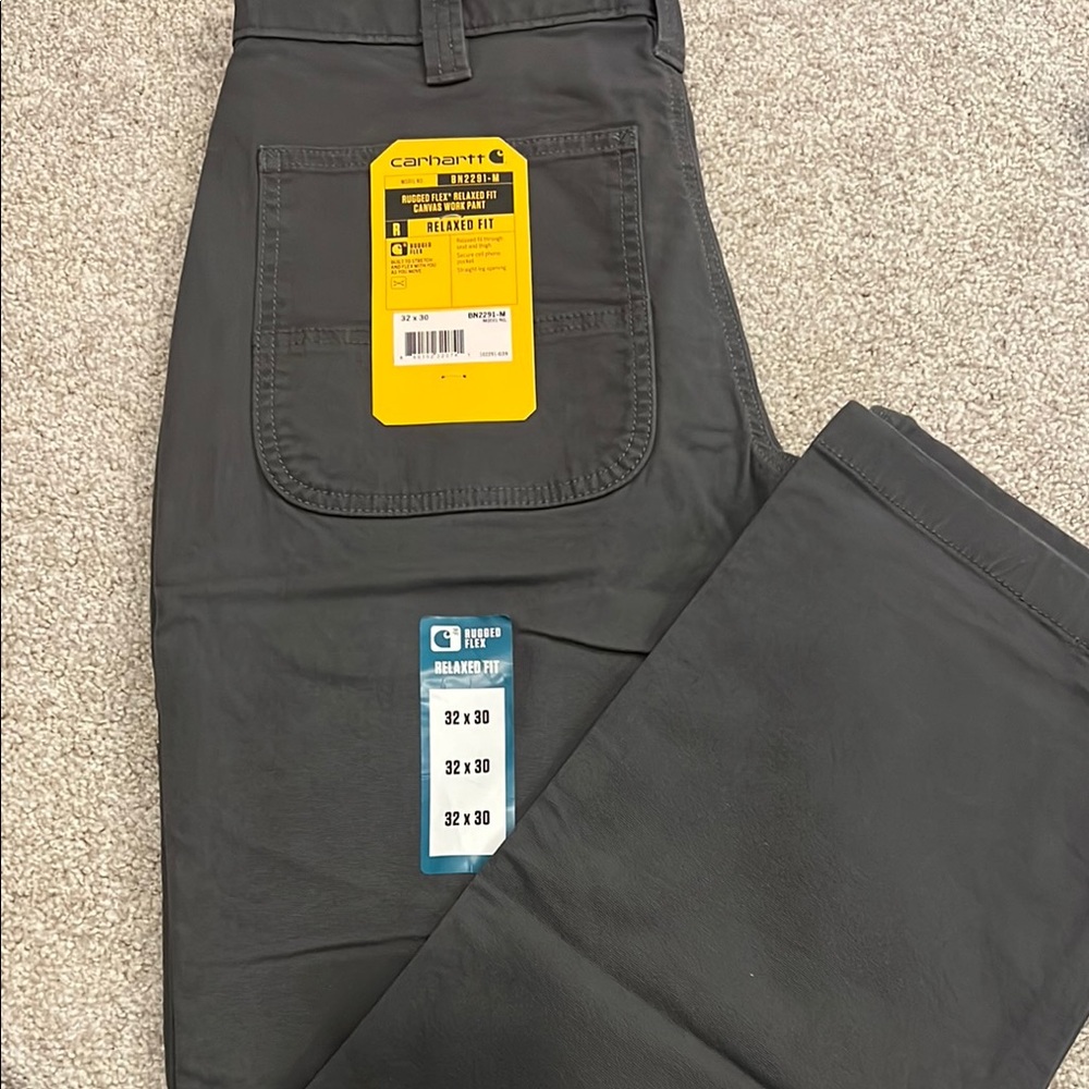 Carhartt Relaxed Fit Gray Work Pants